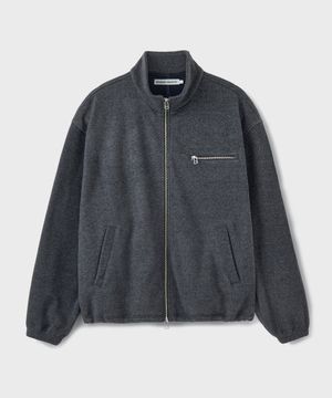 CITY FLEECE ZIP-UP JACKET [CHARCOAL]