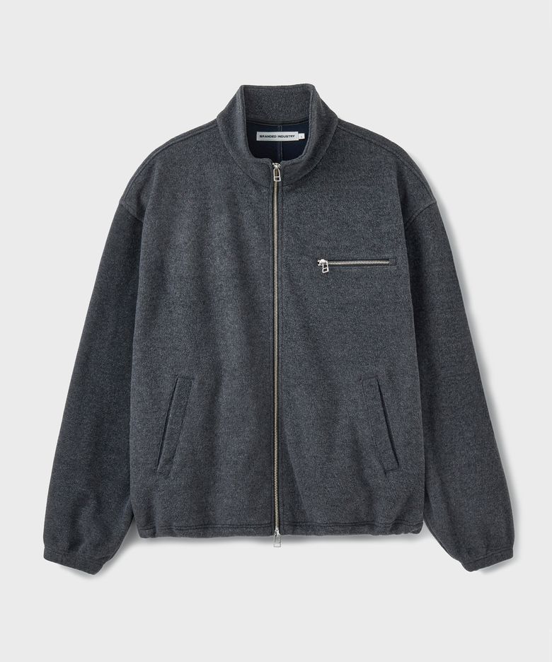 CITY FLEECE ZIP-UP JACKET [CHARCOAL]