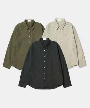 빈티지 모엔 체크 셔츠