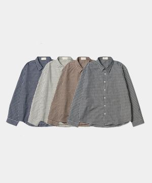 빈티지 코엔 체크 셔츠