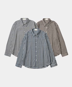 빈티지 세코 체크 셔츠