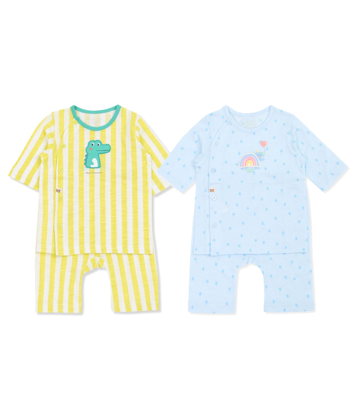 오가닉맘(ORGANICMOM) [2PACK] 봄 남아 면 레이니+제리코 7부내의