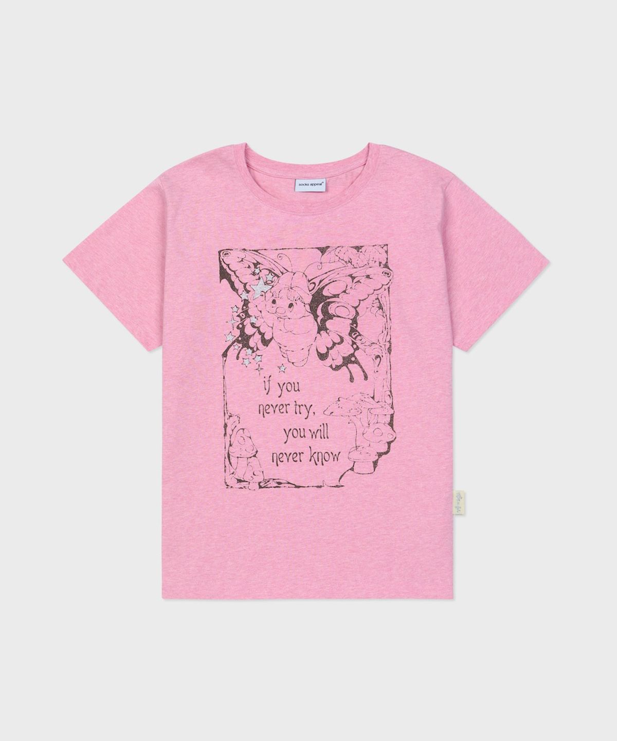 삭스어필(SOCKS APPEAL) HM t shirt fairy magic pink