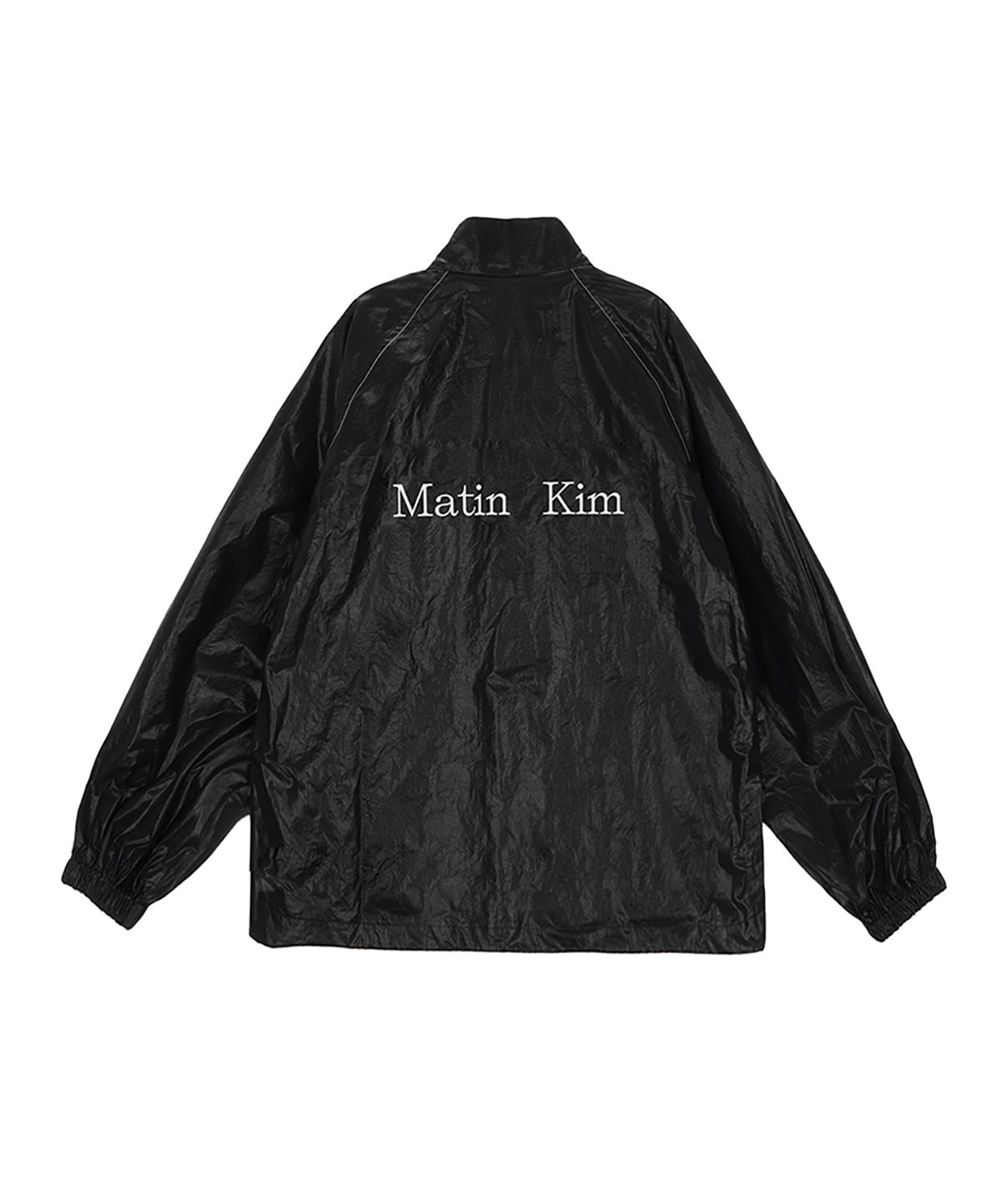 MUSINSA公式 | MATIN KIM MATIN KIM LOGO COATING JUMPER FOR MEN IN BLACK