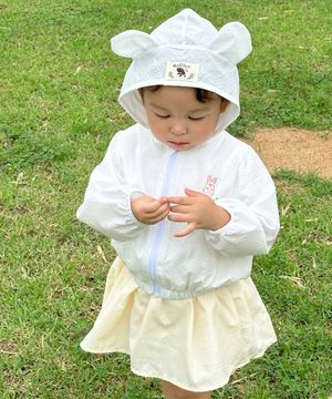 살랑이는 바람이 귀여운 아기곰이랑 인사해요 - 아기 바람막이