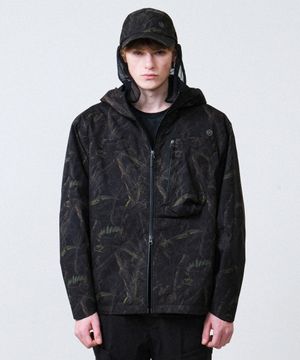 공용 에어라이트 3L 레인 자켓 (LEAF CAMO)