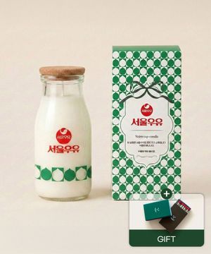 [서울우유 공식 콜라보] 레트로 병캔들