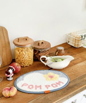 폼폼 자카드 오브제 매트