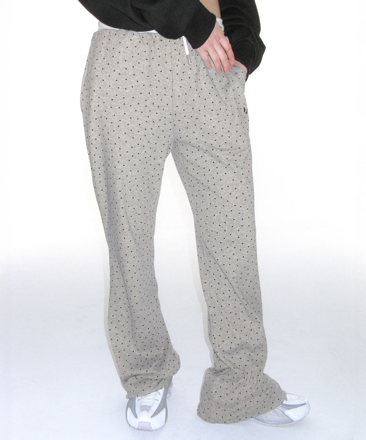 아메스 월드와이드(AMES-WORLDWIDE) TWINKLE BOOT CUT LEGGINGS PANTS GREY