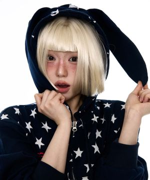 스타 버니 후디 네이비