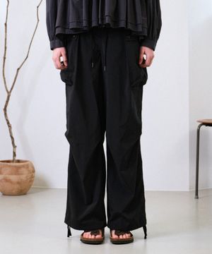 여성 카고 와이드 팬츠 (BLACK)