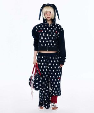 스타 팬츠 네이비