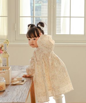 오렌지 꽃향기가 코끝을 간지럽히죠 - 아기 봄원피스