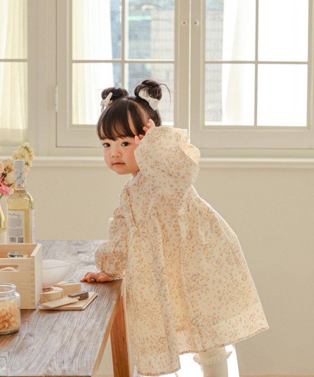 아림클로젯(ARIMCLOSET) 오렌지 꽃향기가 코끝을 간지럽히죠 - 아기 봄원피스