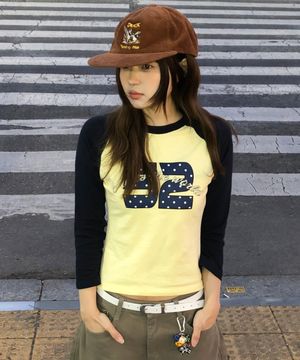 DOT 52 3/4 SLEEVE RAGLAN LS TEE NAVY