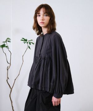 여성 레이어 블룸 셔츠 (D/GREY)