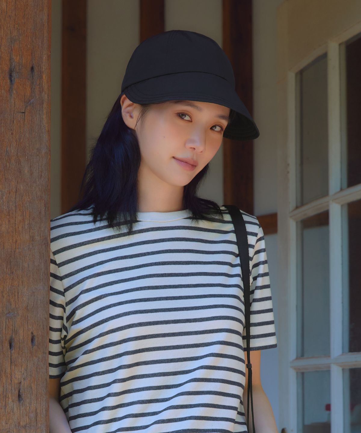 스노우피크 어패럴(SNOWPEAK APPAREL) 캠플 여성 보닛 햇 (S26SWCHA17) Black
