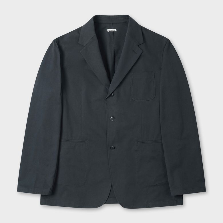 Light Weight cotton Tailored Jacket Charcoal