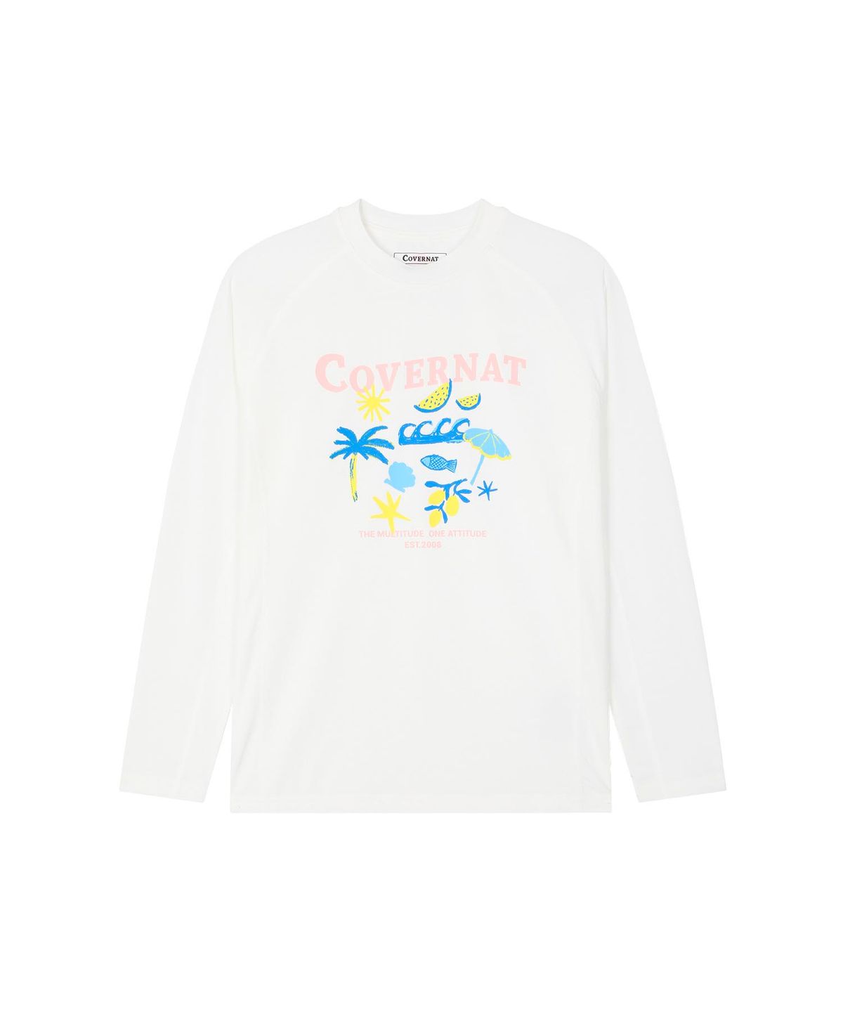 커버낫 키즈(COVERNAT KIDS) 아일랜드써머 래쉬가드 롱슬리브 아이보리 CK2602RG61IV