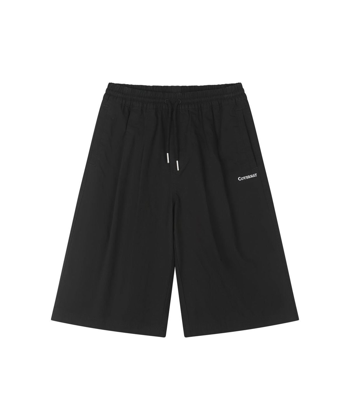커버낫 키즈(COVERNAT KIDS) 워드마크 버뮤다 우븐팬츠 블랙 CK2602SO23BK