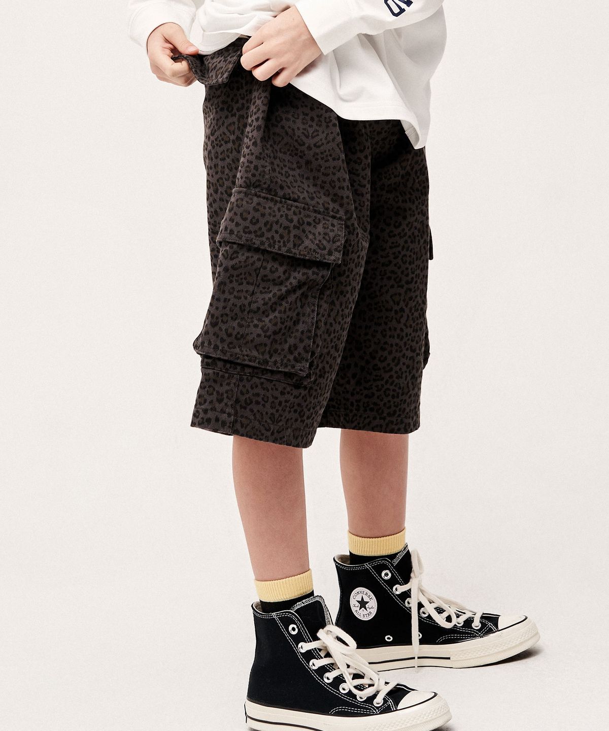 커버낫 키즈(COVERNAT KIDS) 카고 패턴 버뮤다 우븐팬츠 멀티 CK2602SO48MT