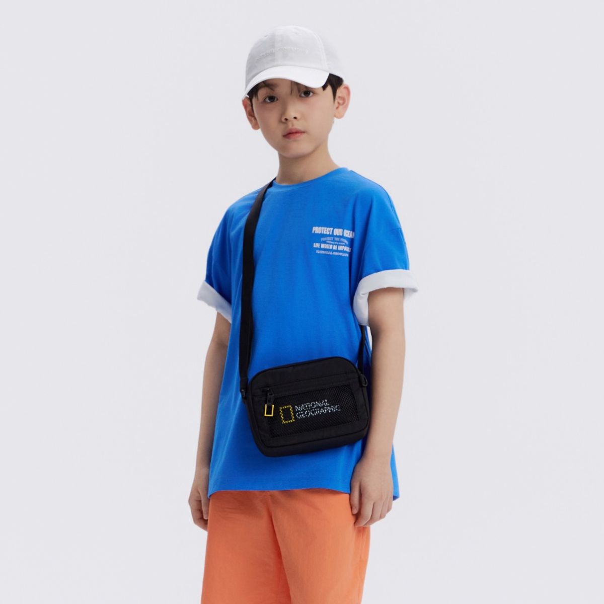 내셔널지오그래픽 키즈(NATIONAL GEOGRAPHIC KIDS) K262UTS912 냉감 ESG 그래픽 반팔 티셔츠-2 MARINE BLUE
