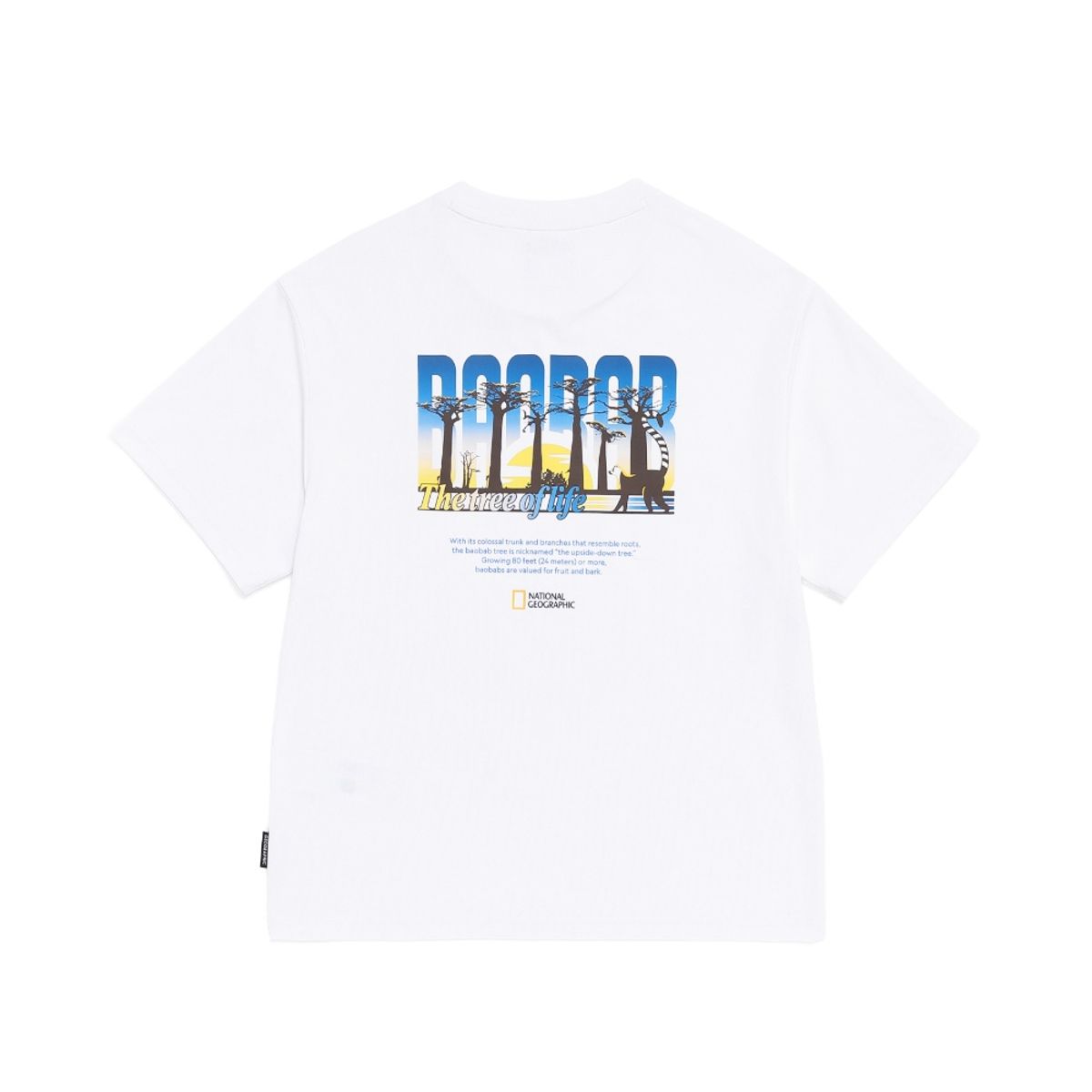 내셔널지오그래픽 키즈(NATIONAL GEOGRAPHIC KIDS) K262UTS911 냉감 ESG 그래픽 반팔 티셔츠-1 WHITE