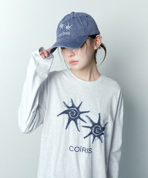 로에든 아플리케 롱 슬리브 티 남녀공용 (2컬러)