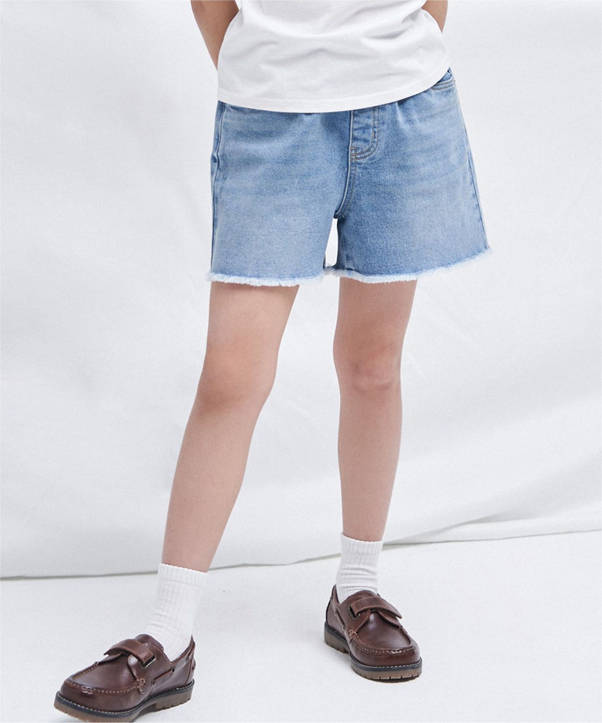 커버낫 키즈(COVERNAT KIDS) 쿠퍼로고 데님쇼츠 라이트블루 CK2602IS86LB