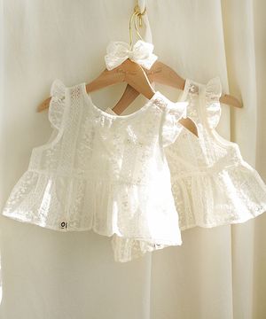 오늘은 조금 더 청순하게 - 아기 레이어드블라우스