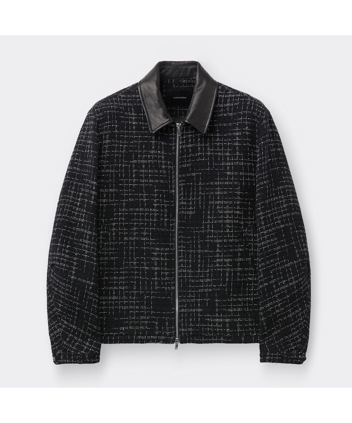 커스텀멜로우(CUSTOMELLOW) Black Tweed Collar Jacket CWUAS26214BKX