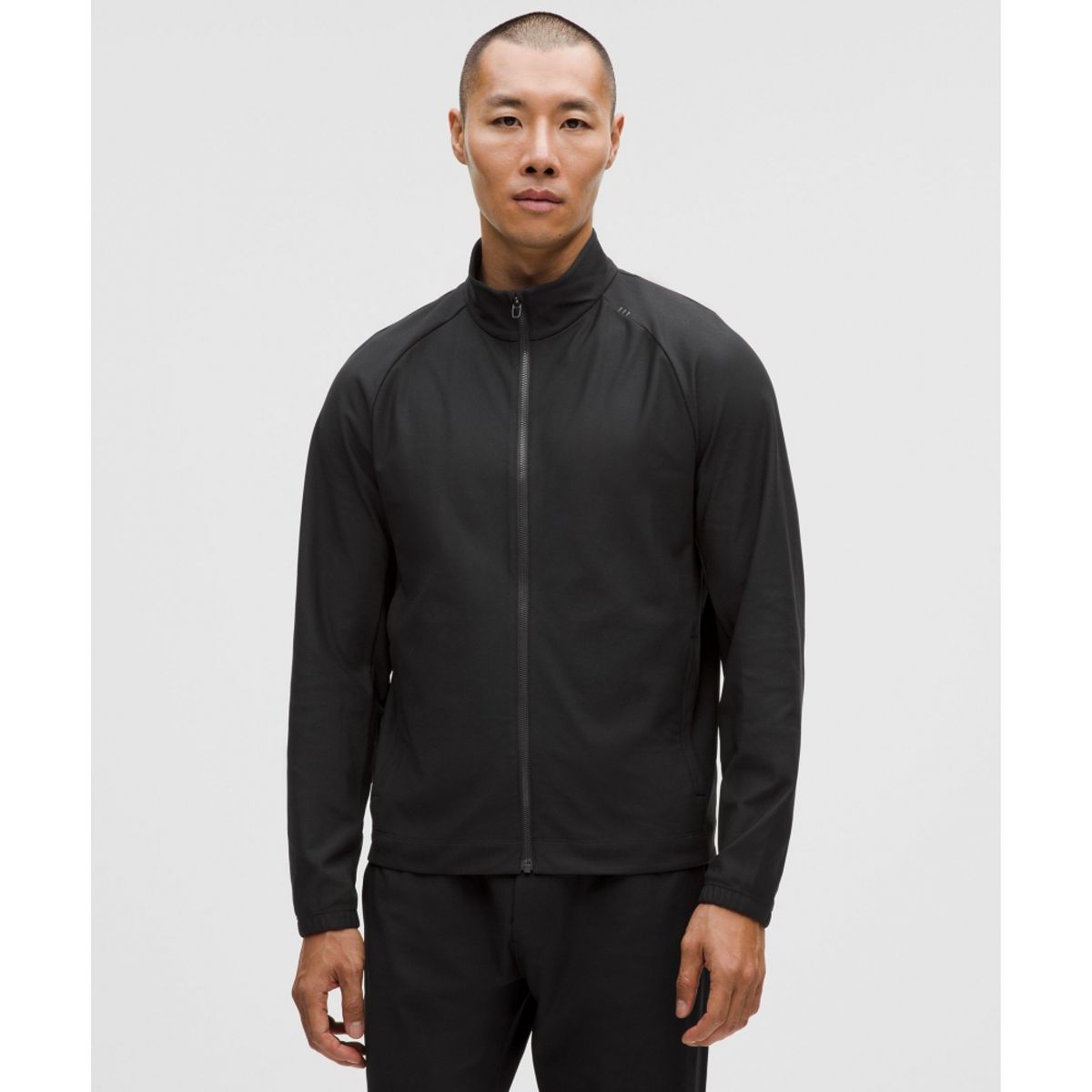 룰루레몬(LULULEMON) 니트 웜업 재킷  BLK BLK