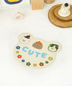 큐트 뭉쓰리 펫식기매트