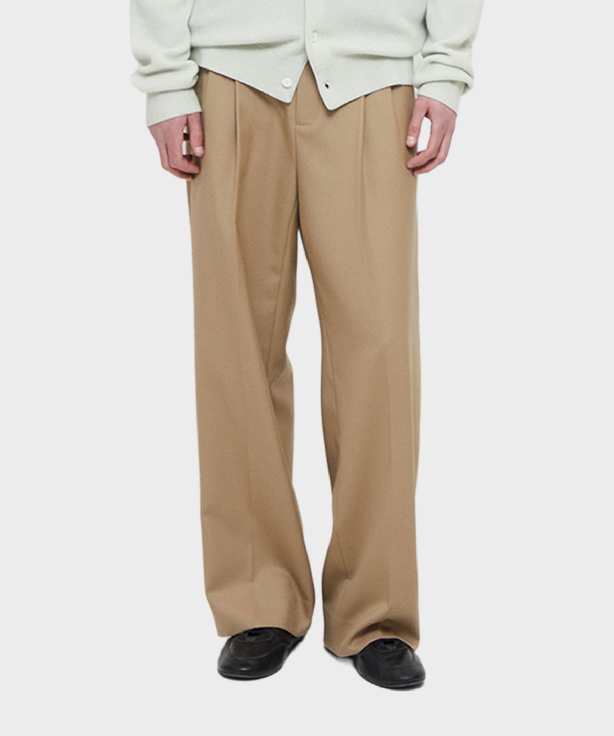 테일던(TAILDERN) Iconic Wide Trousers Beige