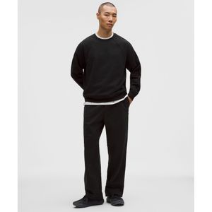 플리스 스트레이트 레그 팬츠 *레귤러  BLK