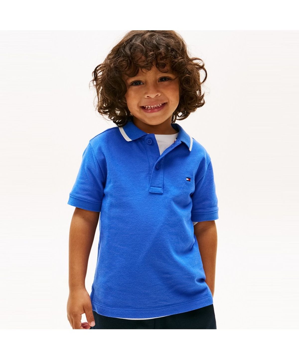 타미힐피거 키즈(TOMMY HILFIGER KIDS) 그래픽 포인트 슬릿 폴로 셔츠