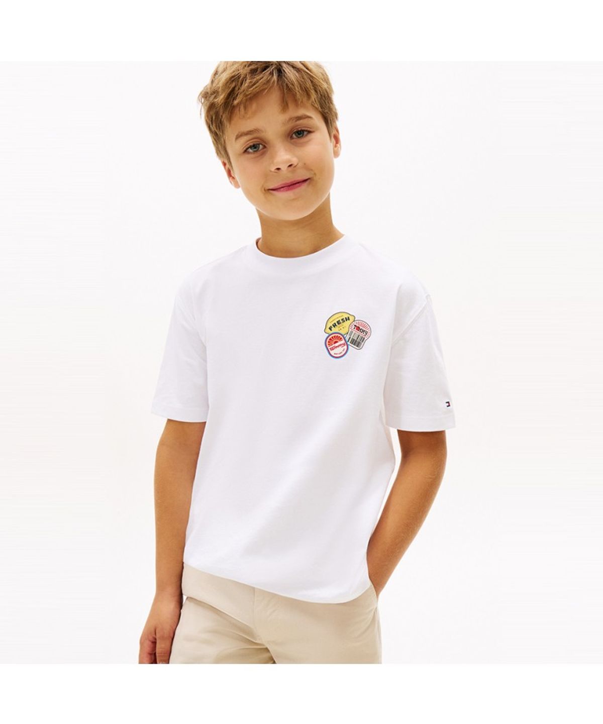 타미힐피거 키즈(TOMMY HILFIGER KIDS) 스티커 그래픽 티셔츠