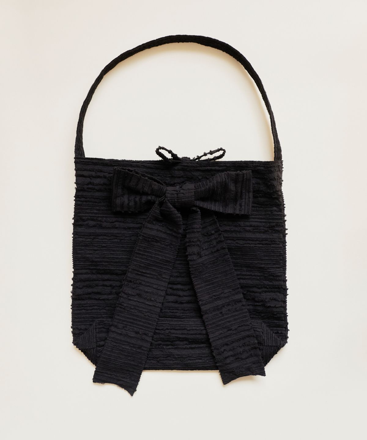 에핑글러(EPINGLER) ORIGAMI RIBBON SHOPPER BAG - BLACK