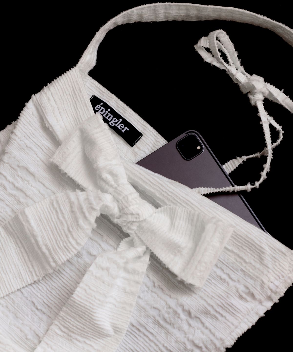 에핑글러(EPINGLER) ORIGAMI RIBBON SHOPPER BAG - WHITE