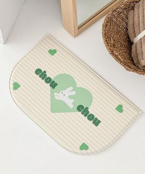 스트라이프 러빗 펫식기매트