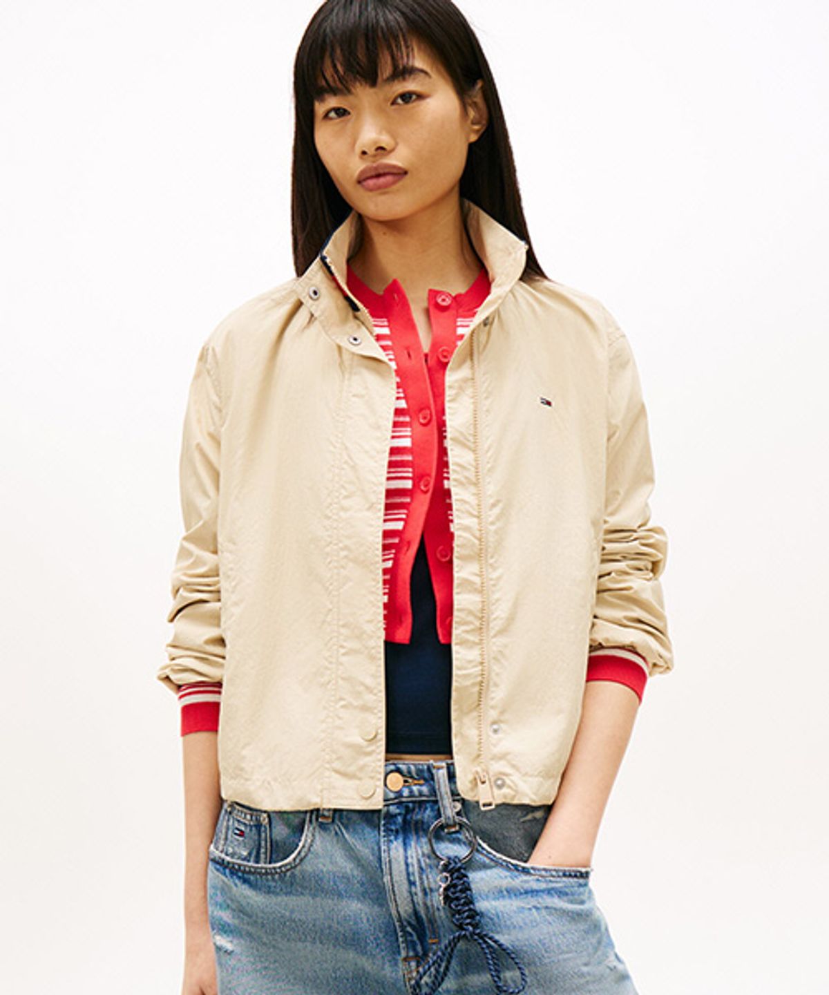 타미진스(TOMMY JEANS) 에센셜 재킷 (T32G1WJC43TWT1AES)