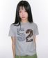 52 APPLIQUE TEE GREY