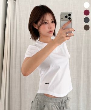 [2 PACK] AMES COOL ROUND HEM CROP TEE