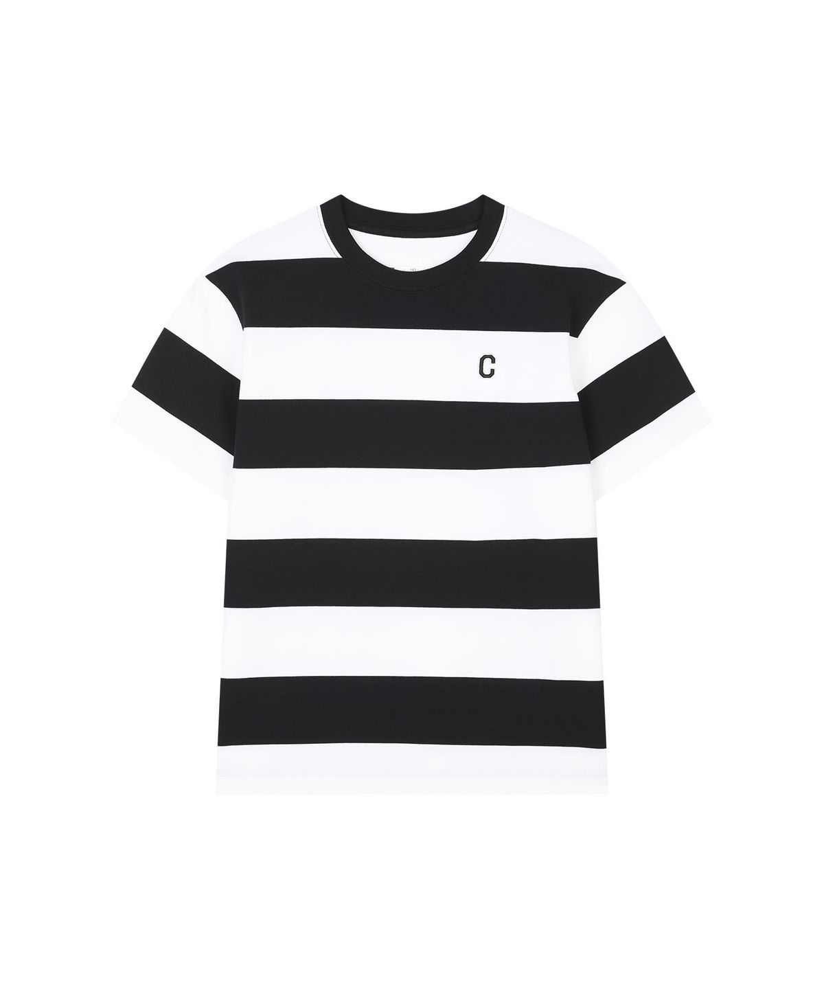커버낫 키즈(COVERNAT KIDS) 럭비 스트라이프 티셔츠 블랙 CK2602STT4BK