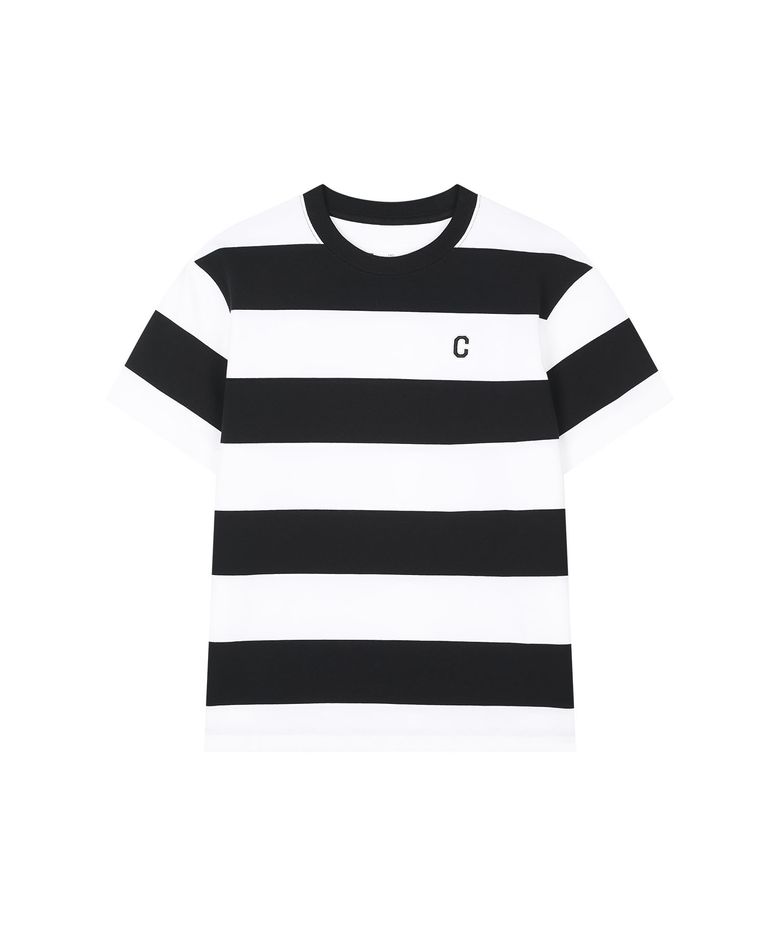 럭비 스트라이프 티셔츠 블랙 CK2602STT4BK