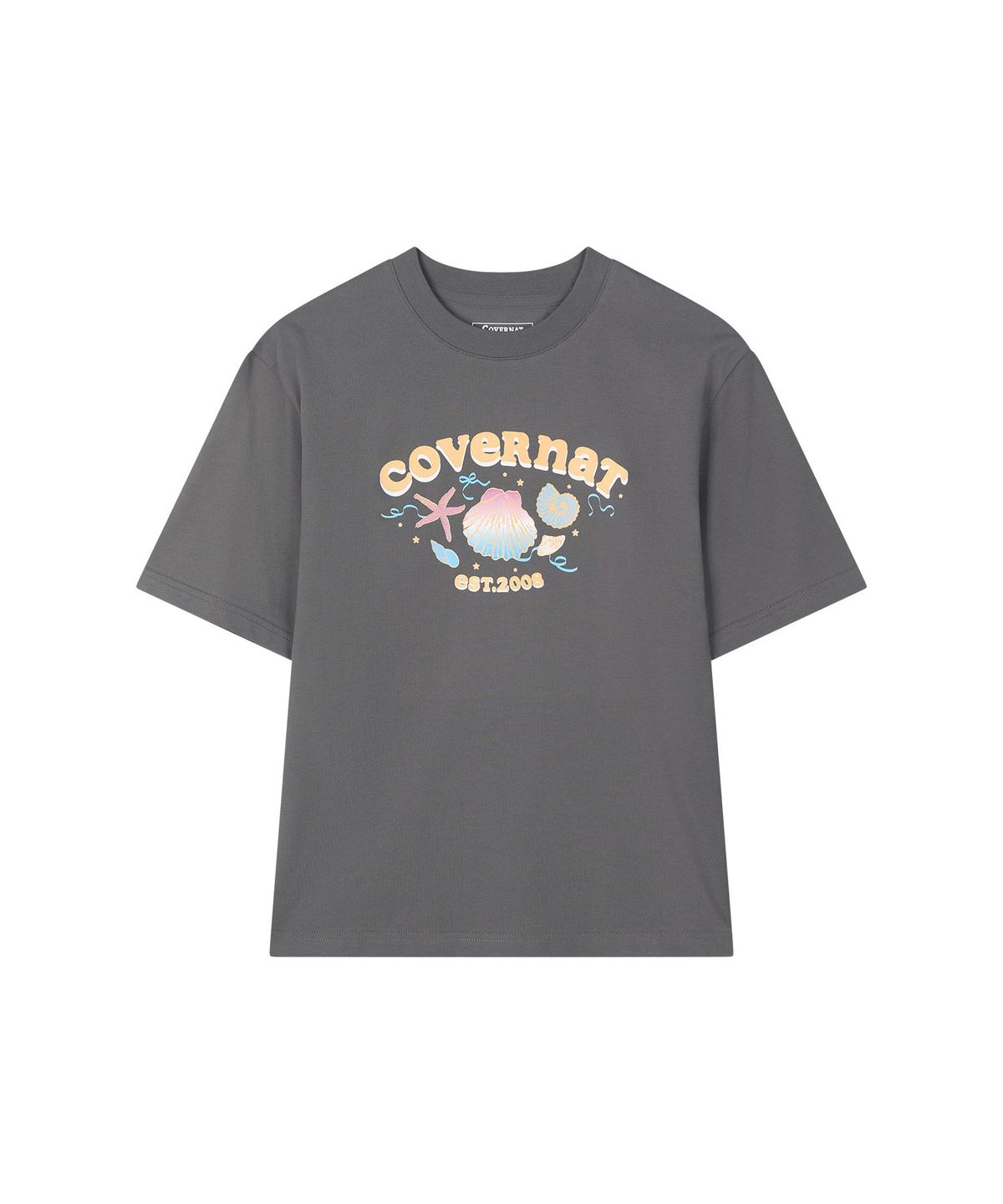 커버낫 키즈(COVERNAT KIDS) 마린 코랄 티셔츠 차콜 CK2602ST75CH