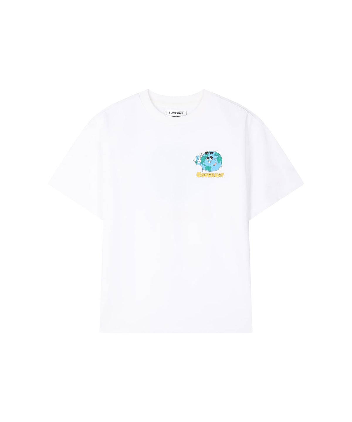 커버낫 키즈(COVERNAT KIDS) 어스 스마일 티셔츠 화이트 CK2602ST47WH