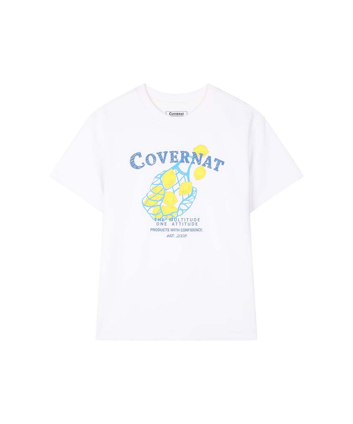 커버낫 키즈(COVERNAT KIDS) 프루티 트로피컬 티셔츠 화이트 CK2602ST46WH