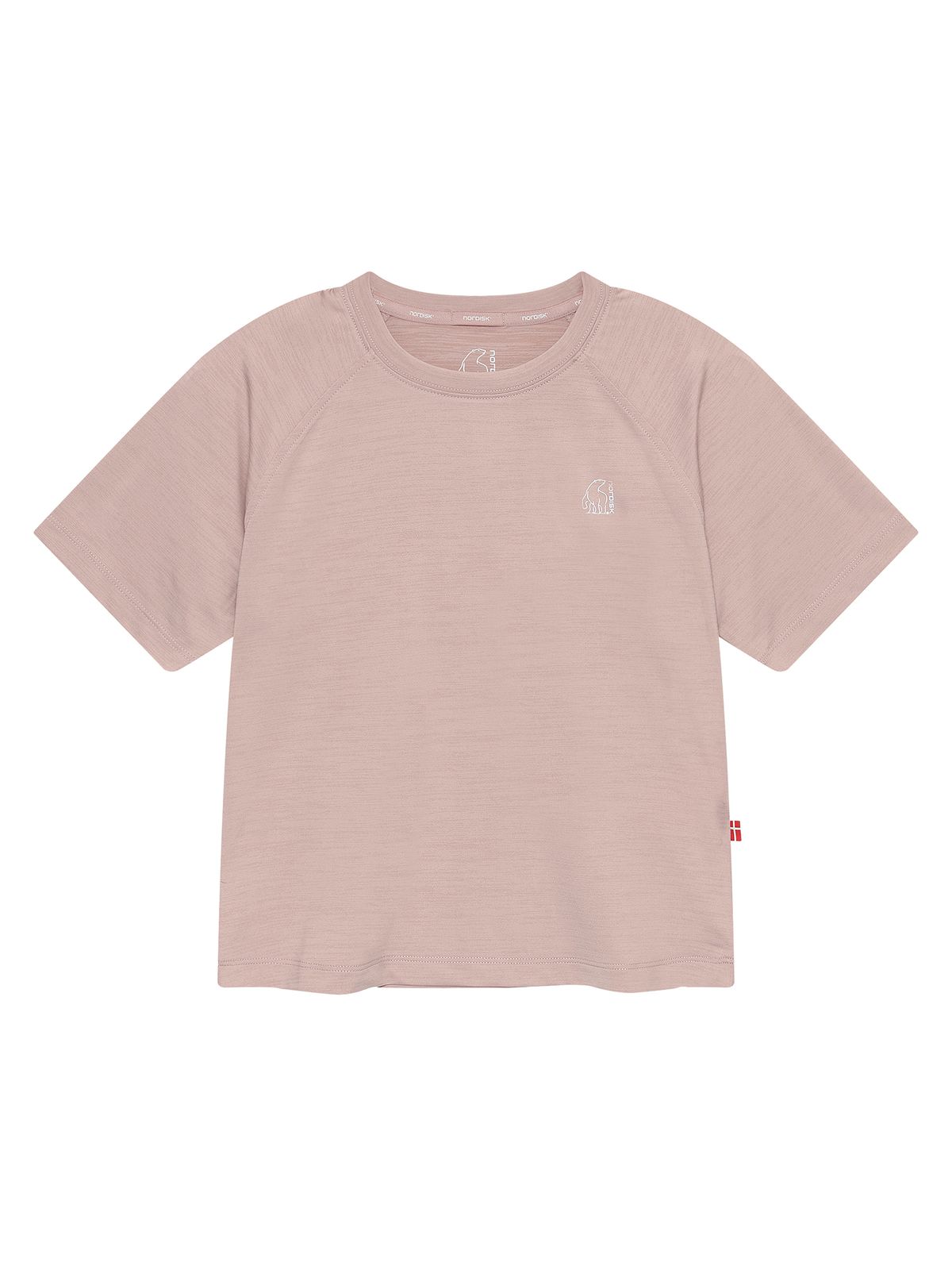 노르디스크(NORDISK) HYGGE HIKE 크롭 반팔티 - W_Light Pink