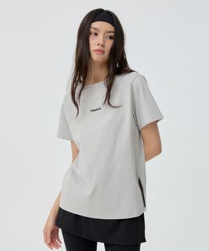 필로가 사이드컷 무브먼트 티셔츠 (Grey)